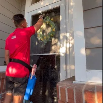 Streak-free residential windows cleaned by Maverick Cleaning in the Denver metro